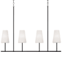 Capital Lighting Averitt 4 Light 42" Wide Chandelier Matte Black