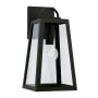 Capital Lighting Leighton 16" Tall Outdoor Wall Sconce with Medium E26 Bulb Base Black