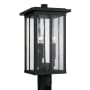 Capital Lighting Barrett 3 Light 19" Tall Outdoor Single Head Post Light Black