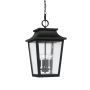 Capital Lighting Chandler 4 Light 12" Wide Outdoor Pendant Black