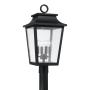 Capital Lighting Chandler 4 Light 24" Tall Post Light Black