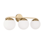 Capital Lighting Oliver 3 Light 26" Wide Vanity Light Matte Brass