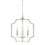 Capital Lighting Courtney 4 Light 16" Wide Candle Style Chandelier Brushed Nickel