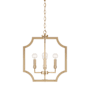 Capital Lighting Courtney 4 Light 16" Wide Candle Style Chandelier Matte Brass