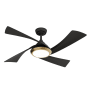 Casablanca Vespucci 52" 4 Blade Indoor / Outdoor LED Energy Star Ceiling Fan with Remote Included Matte Black