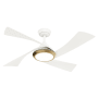 Casablanca Vespucci 52" 4 Blade Indoor / Outdoor LED Energy Star Ceiling Fan with Remote Included Fresh White
