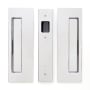 Cavilock Non-Latching Passage Pocket Door Pull for 1-3/8 Inch Door Thickness Bright Chrome