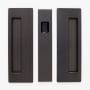 Cavilock Non-Latching Passage Pocket Door Pull for 1-3/8 Inch Door Thickness Oil Rubbed Bronze