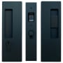 Cavilock Magnetic Keyed Entry Pocket Door Lock Set with RH Snib/LH Key for 1-3/4 Inch Thick Doors Matte Black