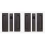 Cavilock Non-Magnetic Bi-Parting Passage Pocket Door Pull Set for 1-3/8 Inch Thick Doors Oil Rubbed Bronze
