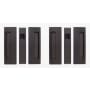 Cavilock Non-Magnetic Bi-Parting Passage Pocket Door Pull Set for 1-3/4 Inch Thick Doors Oil Rubbed Bronze