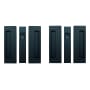 Cavilock Non-Magnetic Bi-Parting Passage Pocket Door Pull Set for 1-3/8 Inch Thick Doors Matt Black