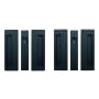 Cavilock Non-Magnetic Bi-Parting Passage Pocket Door Pull Set for 1-3/4 Inch Thick Doors Matt Black