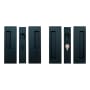 Cavilock Magnetic Bi-Parting Single Cylinder Pocket Door Pull Set for 1-3/4 Inch Thick Doors Matte Black