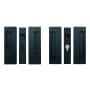 Cavilock Magnetic Latching Keyed Entry Double Door Pocket Door Set for 1-3/4 Inch Door Thickness Matte Black