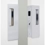 Cavilock Magnetic Latching Keyed Entry Double Door Pocket Door Set for 1-3/4 Inch Door Thickness Bright Chrome