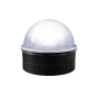 Classy Caps Summit Single Light 3" Tall LED Solar Post Cap LIght that fits Various Small Post Sizes Black