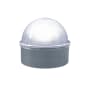 Classy Caps Summit Single Light 3" Tall LED Solar Post Cap LIght that fits Various Small Post Sizes Silver