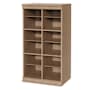 ClosetMaid Modular Tower 21-1/2"W Multi Compartment Closet Storage System Shelf Unit Honey