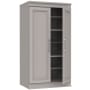 ClosetMaid Modular Storage 21"W x 40"H 12 Compartment Cubby End Table Storage Unit Cabinet Smoky Taupe