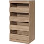 ClosetMaid Modular Closet System 21-1/2"W x 0-5/16"H - 4 Dresser Drawer Unit Sand