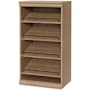 ClosetMaid Modular 21-1/2"W Adjustable 4 Shelf Closet System Shoe Rack Organizer Unit with Rails Sand