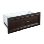 ClosetMaid SuiteSymphony 25 x 10 Inch Drawer For Custom Closet Systems Midnight Brown