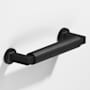 Colonial Bronze 1362 Series Modern 10" Center to Center Luxury Solid Brass Barrel Style Cabinet Handle / Drawer Pull - Made in USA Matte Satin Black