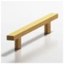 Colonial Bronze 254 Series Solid Brass 8 Inch Center to Center Distressed Square Bar Cabinet Handle / Drawer Pull - Made in USA Weathered Brass