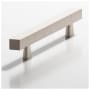 Colonial Bronze Modern Solid Brass 3 Inch Center to Center Squared Bar Cabinet Handle / Drawer Pull - Made in USA Matte Satin Nickel