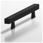 Colonial Bronze Modern Solid Brass 3 Inch Center to Center Squared Bar Cabinet Handle / Drawer Pull - Made in USA Matte Black
