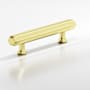 Colonial Bronze 321 Group Hexagon 12" Center to Center Solid Brass Luxury Appliance Handle / Pull - Made in USA Polished Brass