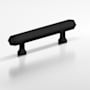 Colonial Bronze 321 Group Hexagon 12" Center to Center Solid Brass Luxury Appliance Handle / Pull - Made in USA Matte Satin Black