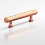 Colonial Bronze 321 Group Hexagon 6" Center to Center Solid Brass Luxury Cabinet Handle / Drawer Pull - Made in USA Matte Satin Copper