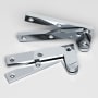 Colonial Bronze 5 Solid Brass 4-3/8" Wide Door Hinge - Pair Polished Chrome