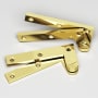 Colonial Bronze 5 Solid Brass 4-3/8" Wide Door Hinge - Pair Polished Brass