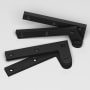 Colonial Bronze 5 Solid Brass 4-3/8" Wide Door Hinge - Pair Matte Satin Black