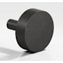 Colonial Bronze 511 Series 1-1/4" Round Luxury Modern Flat Disc Solid Brass Cabinet / Drawer Knob - Made in USA Distressed Black