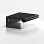 Colonial Bronze 700 Series 10" Center to Center Finger Tab Edge Luxury Solid Brass Cabinet / Drawer Pull with Rounded Lip - Made in USA Matte Black