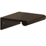 Colonial Bronze 700 Series 3" Center to Center Luxury Solid Brass Finger Cabinet / Drawer Edge Pull with Round Lip - Made in USA Oil Rubbed Bronze
