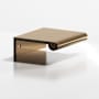 Colonial Bronze 700 Series 3" Center to Center Luxury Solid Brass Finger Cabinet / Drawer Edge Pull with Round Lip - Made in USA Light Statuary Bronze