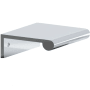 Colonial Bronze 700 Series 3" Center to Center Luxury Solid Brass Finger Cabinet / Drawer Edge Pull with Round Lip - Made in USA Polished Chrome