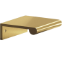 Colonial Bronze 700 Series 3" Center to Center Luxury Solid Brass Finger Cabinet / Drawer Edge Pull with Round Lip - Made in USA Satin Brass