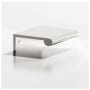Colonial Bronze 700 Series 6" Center to Center Solid Brass Finger Cabinet / Drawer Edge Pull with Round Lip - Made in USA Polished Nickel