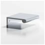 Colonial Bronze 700 Series 6" Center to Center Solid Brass Finger Cabinet / Drawer Edge Pull with Round Lip - Made in USA Polished Chrome