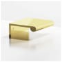 Colonial Bronze 700 Series 6" Center to Center Solid Brass Finger Cabinet / Drawer Edge Pull with Round Lip - Made in USA Polished Brass