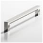 Colonial Bronze 745 Series 6" Center to Center Solid Brass Sleek Square Cabinet Handle / Drawer Pull - Made in USA Polished Nickel