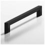Colonial Bronze 745 Series 6" Center to Center Solid Brass Sleek Square Cabinet Handle / Drawer Pull - Made in USA Matte Black