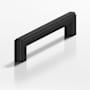 Colonial Bronze 944 Group Modern 10" Center to Center Stepped Square Luxury Solid Brass Cabinet Handle / Drawer Pull - Made in USA Matte Satin Black