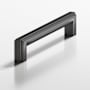 Colonial Bronze 944 Group Modern 6" Center to Center Stepped Square Luxury Solid Brass Cabinet Handle / Drawer Pull - Made in USA Matte Graphite